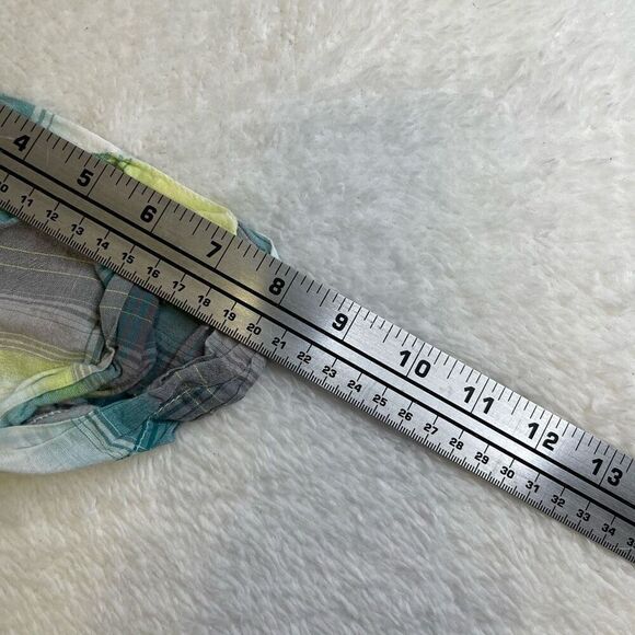 Small Tartan Blouse Blue-Green White and Yellow Billabong Blouse - Picture 10 of 13